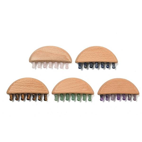 Natural Mixed Stone Scalp Massager