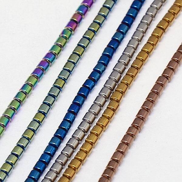 Electroplate Non-magnetic Synthetic Hematite Beads Strands
