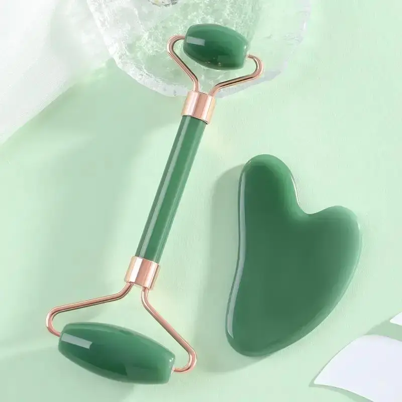 Facial Roller Massager & Gua Sha Board, Double Head Massage Tool, Lifts & Tighten, Fights Fine Lines & Wrinkles, Facial Rolle...