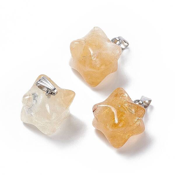 Natural Citrine Pendants