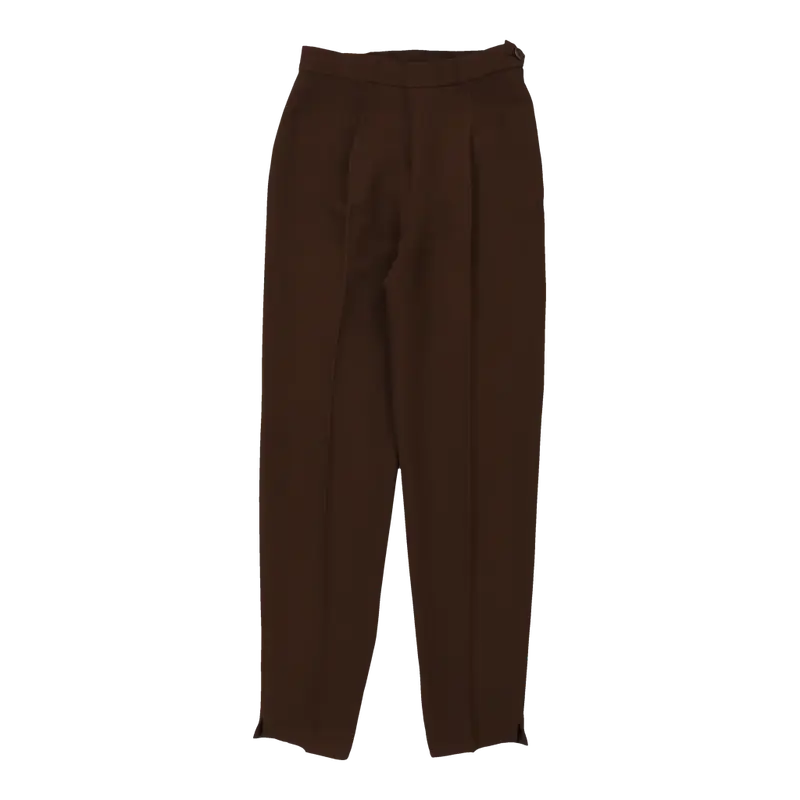 Cheap & Chic Moschino Trousers - 28W UK 8 Brown Cotton | Size: UK 8