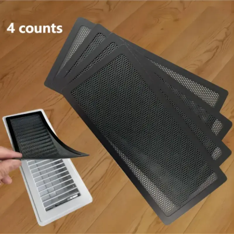 Magnetic Mesh Vent Cover, 4 Counts/set Floor Vent Cover, Ceiling Vent Mesh Cover, Home Supplies, Fall Decor, Boyfriend Gift, ...