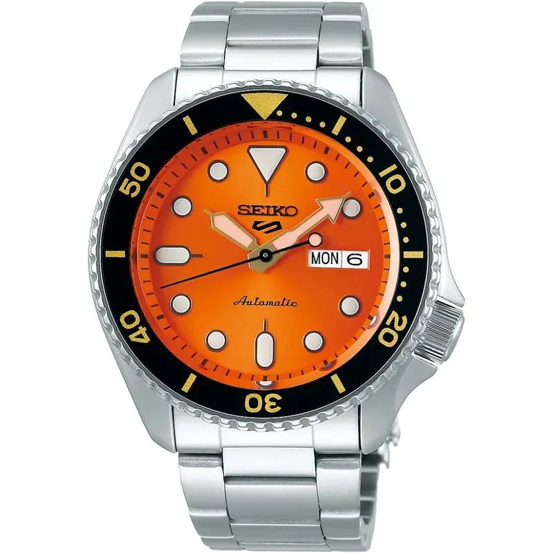 Seiko 5 Sports SRPD59K1 Orange Dial Automatic Men's Watch