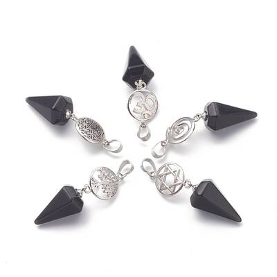 Obsidian Pendants