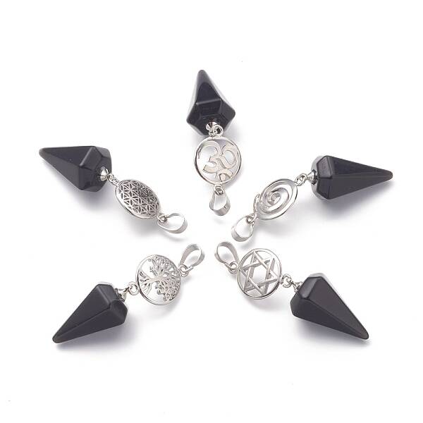 Obsidian Pendants