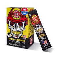 Fire Dept. Coffee’s Skull-Crushing Espresso- Instant Espresso Coffee Packets - 10 Single Serve Packets - Veteran Owned Flav...