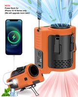 PLAYHOT 10000mAh Portable Fan Rechargeable with up to 22H, 5 Speeds 16600PRM Portable Turbo Waist Fan, 5 IN 1 Clip on Fan/Nec...