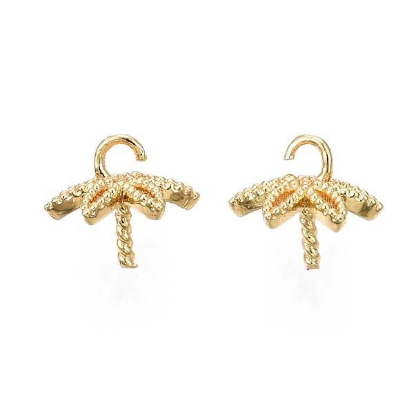 Brass Cup Pearl Peg Bail Pendant