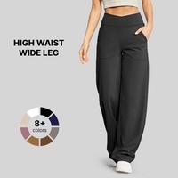 G4Free Wide Leg Pants for Women Loose Yoga Pants with Pockets Petite/Regular/Tall Stretch Casual Lounge Pants Comfort Basic T...