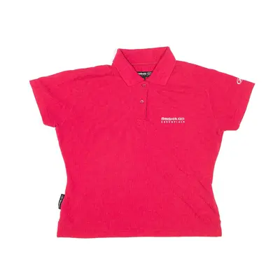 REEBOK Essentials Polo Shirt Pink Short Sleeve Mens L