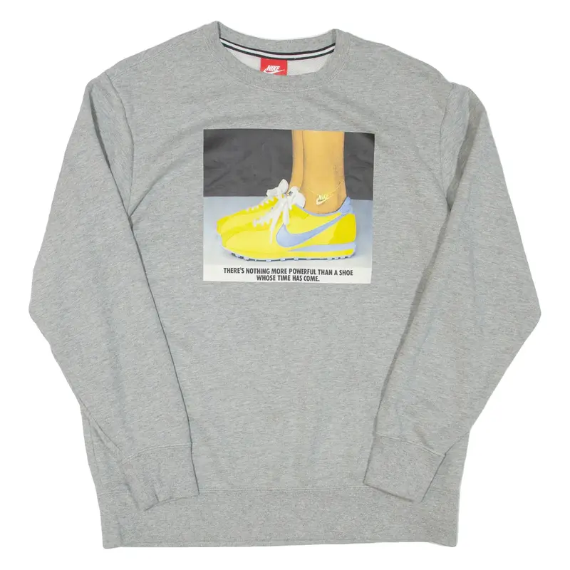 NIKE Womens Sweatshirt Grey S