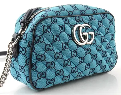 Pre-owned GUCCI Canvas Shoulder Bags Monogram Small GG Marmont Shoulder Bag