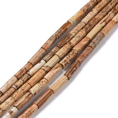 Natural Picture Jasper Beads Strands