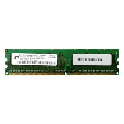 Micron MT16HTF25664AY-800E1 | 2GB DDR2-800MHz PC2-6400 Non-ECC Unbuffered UDIMM CL6 2Rx8 1.8V 240-Pin Memory Module