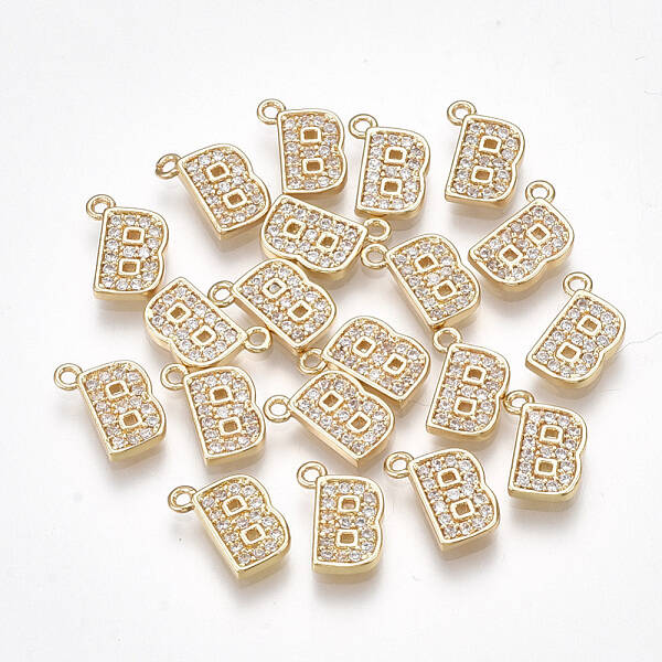 Brass Cubic Zirconia Charms