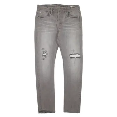 ALL SAINTS Distressed Jeans Grey Denim Slim Skinny Mens W30 L30