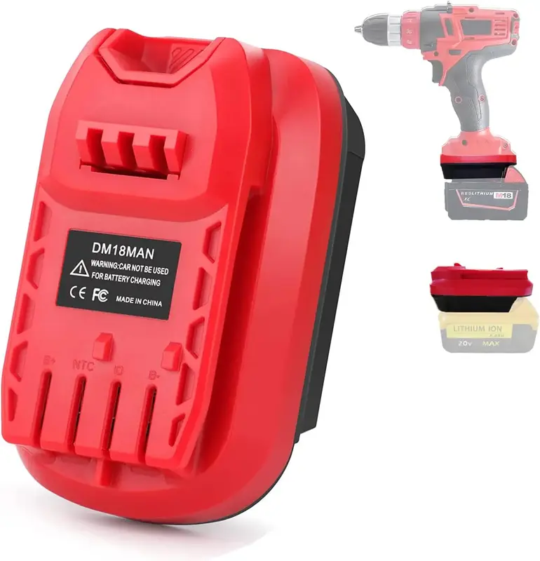 Universal Adapter for Craftsman V20 Tools: Use DeWalt MAX XR & Milwaukee M18 Batteries