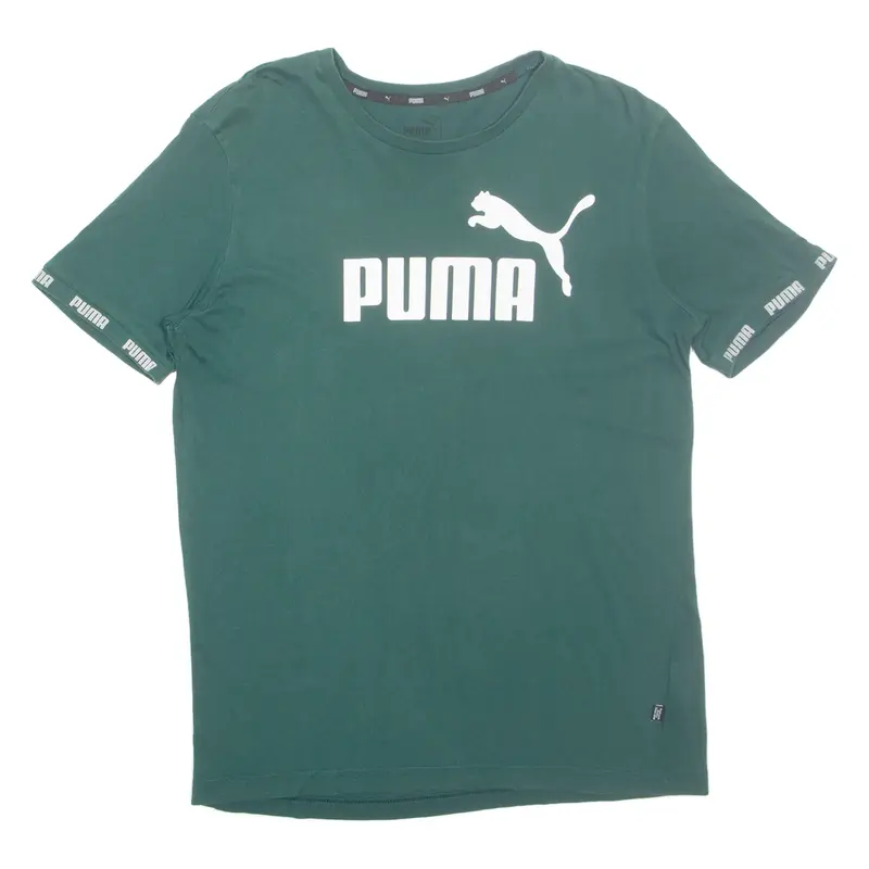 PUMA Mens T-Shirt Green M