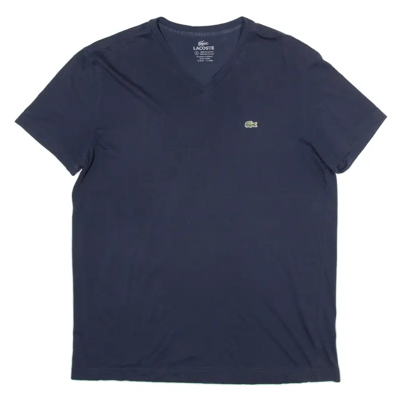 LACOSTE Mens T-Shirt Blue S