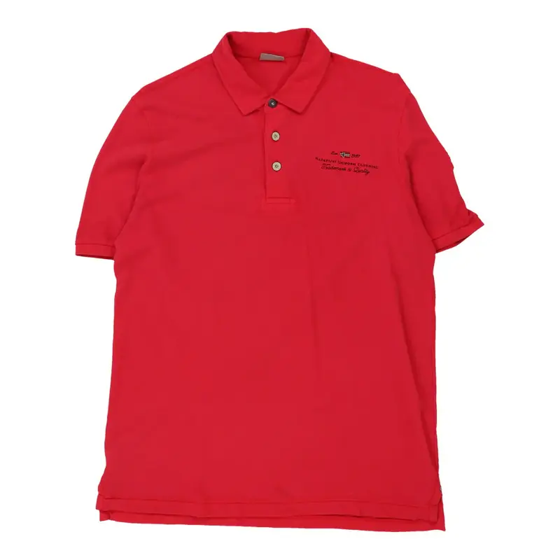 Napapijri Polo Shirt - Medium Pink Cotton