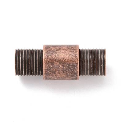 Tibetan Style PVD Vacuum Plating 304 Stainless Steel Magnetic Clasps with Glue-in Ends