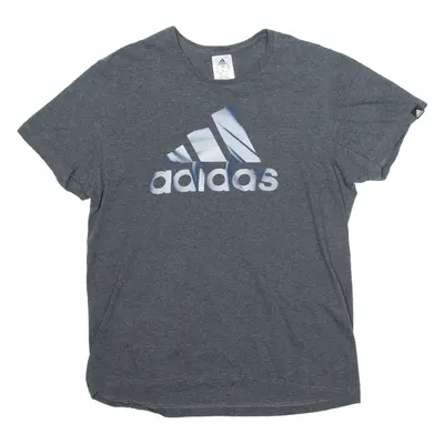 ADIDAS Mens T-Shirt Grey M