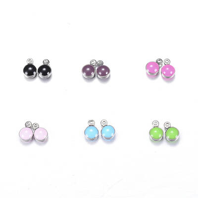 304 Stainless Steel Enamel Charms