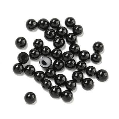 Natural Black Stone Cabochons