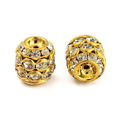 Brass Rhinestone Beads
