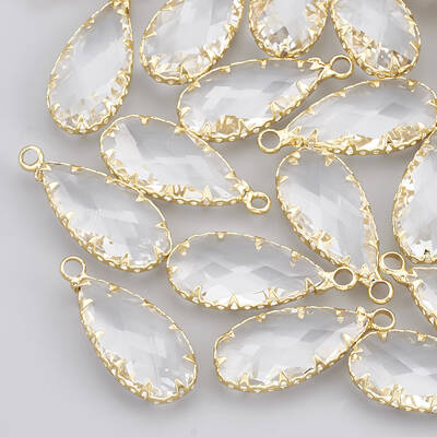 Brass Glass Pendants