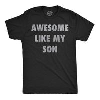Mens Funny T Shirts Awesome Like My Son Sarcastic Parent Graphic Novelty Tee For Men Mens Funny T Shirts Cool Tees Soft Styli...