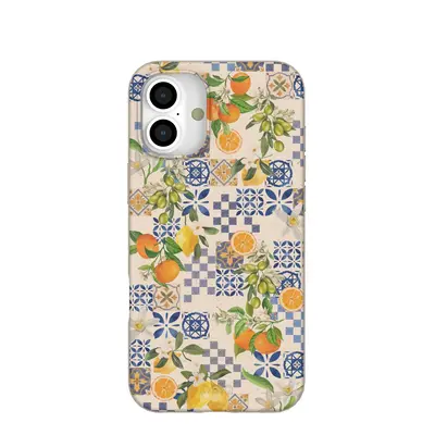 Seashell Amalfi Fruits iPhone 16 Plus Case