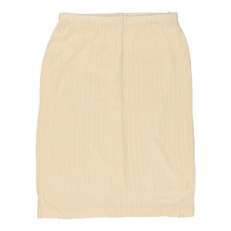 Sorelle Panzani Mini Skirt - 27W UK 8 Cream Polyester Blend
