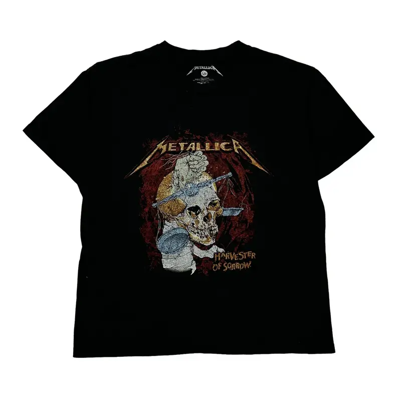 Harvester Of Sorrow Metallica Band T-Shirt - Large Black Cotton