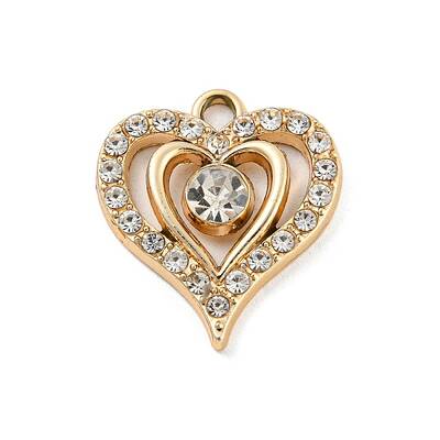 UV Plating Alloy Rhinestone Pendants