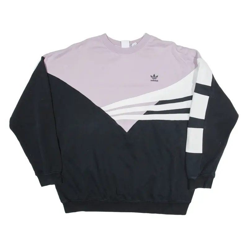 ADIDAS Womens Sweatshirt Purple UK 22