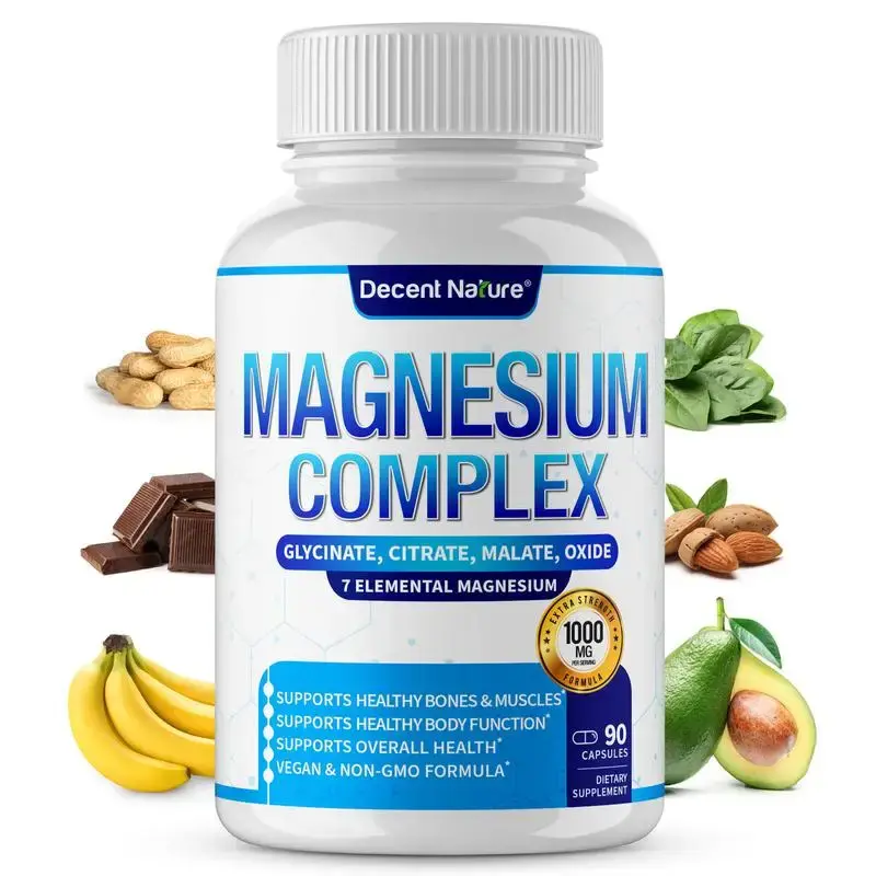Magnesium Complex 1000mg Made with 7Elemental Magnesium 9O Capsules