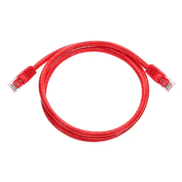 2134 Monoprice Cat5e Ethernet Patch Cable Snagless RJ45 Stranded 350MHz UTP Pure Bare Copper Wire 24AWG 3ft Red