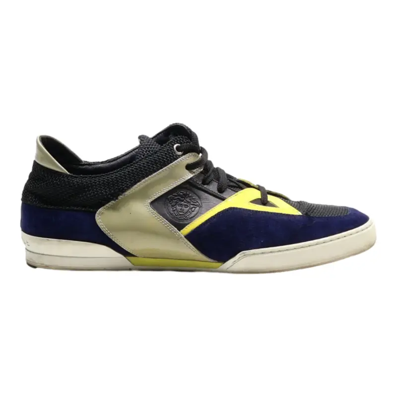 GIANNI VERSACE Sneaker Trainers Black Synthetic Mens UK 8
