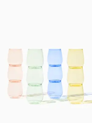 POP 14oz Vino - Color Set | Size: 48 Pack | Style: Clear Cup