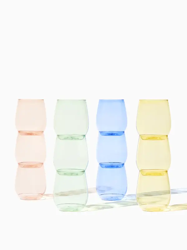 POP 14oz Vino - Color Set | Size: 48 Pack | Style: Clear Cup