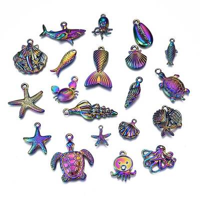 Rainbow Color Alloy Pendants