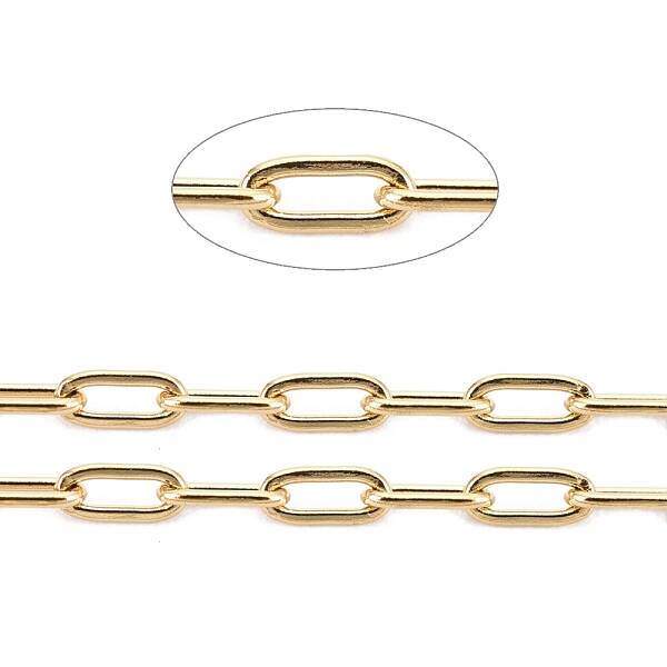 Ion Plating(IP) 304 Stainless Steel Paperclip Chains