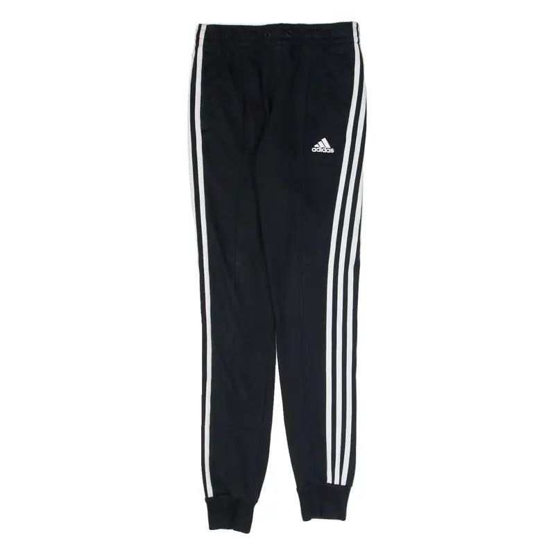 ADIDAS Womens Joggers Black Tapered XS W24 L28