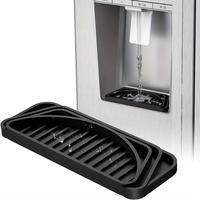Refrigerator Drip Tray Collector, Multipurpose Non-slip Cuttable Refrigerator Drip Tray, Silicone Fridge Splash Pad for Refri...