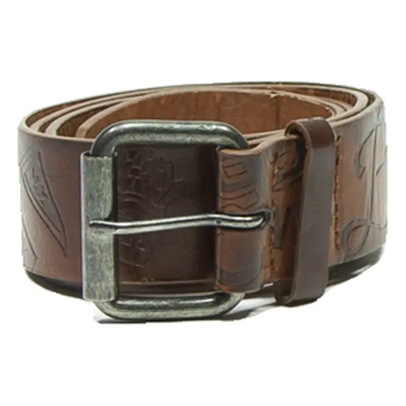 PULL& BEAR Mens Belt Brown Faux Leather 42