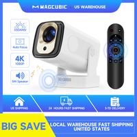 [US warehouse] Magcubic Smart HY310 Portable Projector Native 1080P Auto Focus 4K Videosource Supported 330ANSI Android 11 BT...