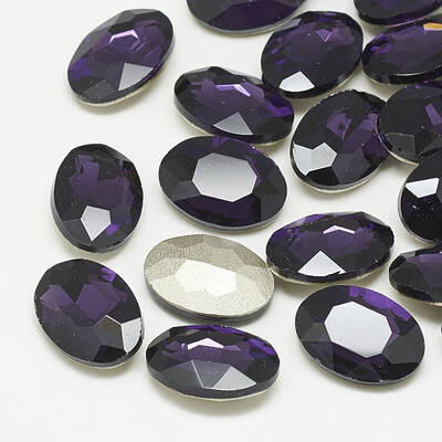 Pointed Back Glass Rhinestone Cabochons