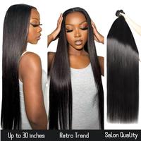 [Ashine] 30 inches Luxury Salon Brazilian Virgin Bundles 100% Human Hair Straight Body Wave Deep Wave Deep Curly Wigs Glossy ...