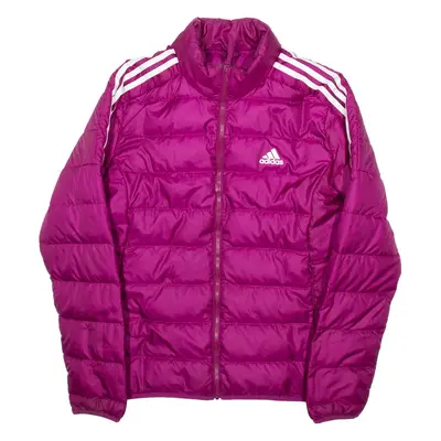 ADIDAS Womens Puffer Coat Purple M